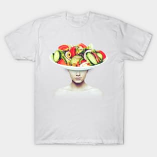 Salad head portrait T-Shirt